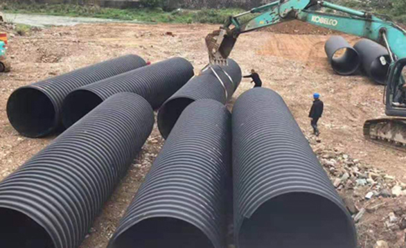 2019年HDPE钢带纠葛管污水处理项目